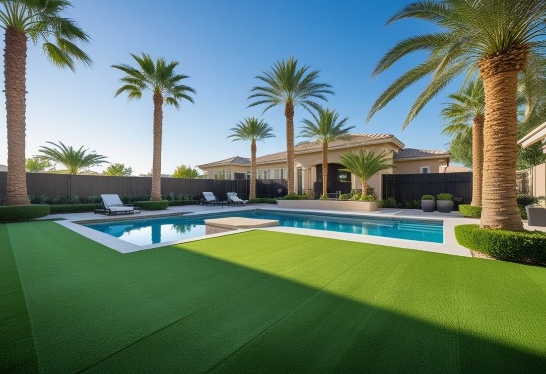 Artificial turf at a residential property in Anthem, Henderson NV