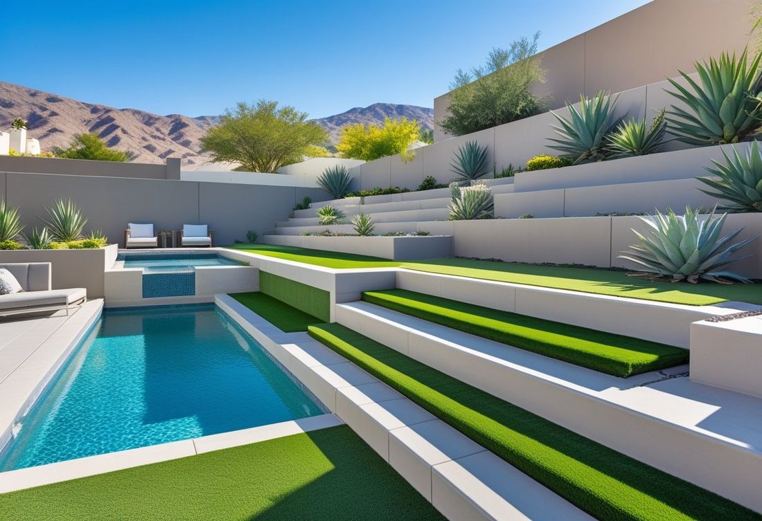 Artificial turf at a residential property in Seven Hills, Henderson NV