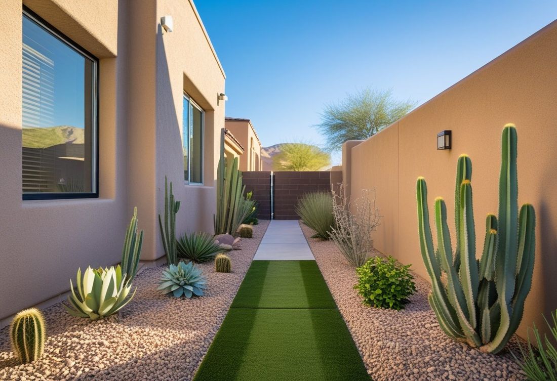 Artificial turf at a residential property in Whitney Ranch, Henderson NV
