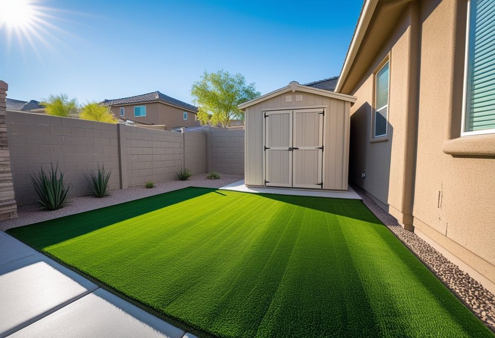 Artificial turf at a residential property in Sun City Anthem, Henderson NV